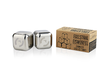 Goy greenlife - Haushalt und Technik - Edelstahl Eiswürfel 2er Set
