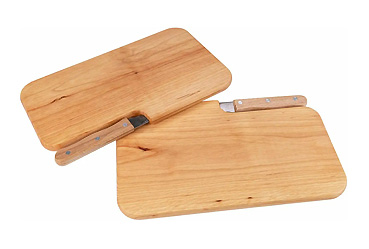 Goy greenlife - Haushalt und Technik - Holz Schneidebrett mit Messer