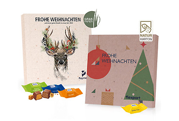 Goy greenlife - Weihnachten und Jahresende - Adventskalender mit Ritter SPORT Schokowürfel